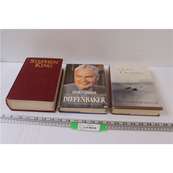 (3) Books: Stephen King, Diefenbaker, The Last Crossing