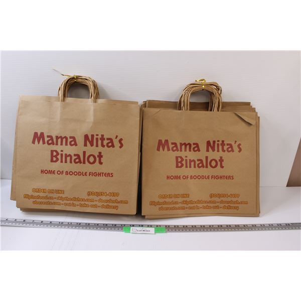 (2) Mama Nita's Paper Food Delivery Bag Bundles
