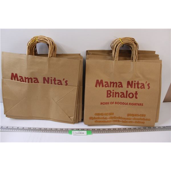 (2) Mama Nita's Paper Food Delivery Bag Bundles