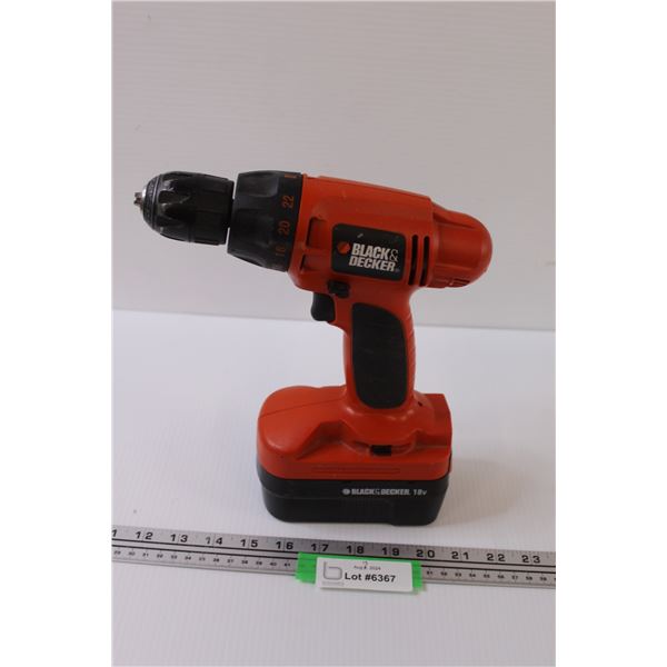 Black & Decker Battery Powered Drill - Works, but needs Charge & Charger