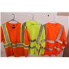 Image 1 : (3) Safety Shirts (Size Large & Medium) - Some Wear