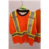 Image 3 : (3) Safety Shirts (Size Large) & Suspenders - Some Wear