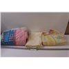 Image 1 : (2) Baby Blankets & Lace Tablecloth, as is