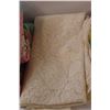 Image 2 : (2) Baby Blankets & Lace Tablecloth, as is