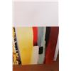 Image 3 : (2) Modern Art Prints on Canvas - 26" x 32"