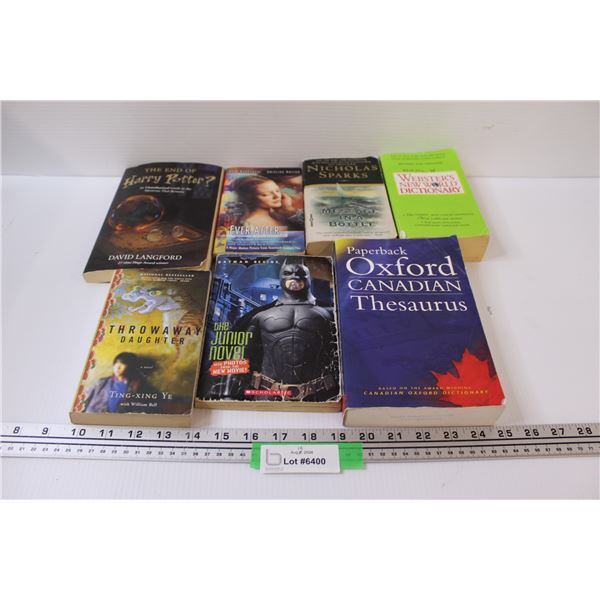 (7) Books: Ever After, Dictionary, Thesaurus, Harry Potter The End Of, Misc.