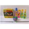 Image 1 : Simpsons Clue Game (Not Complete) & (4) Simpsons Bubble Bath (Some Has Contents), Soft Play Ball