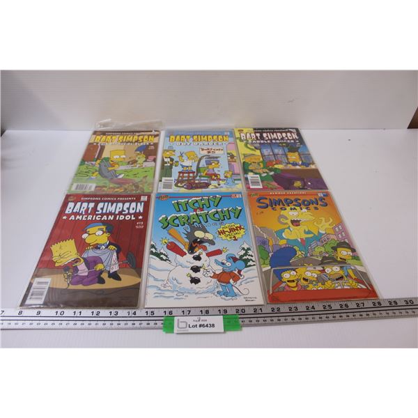 (6) Simpsons Comic Books