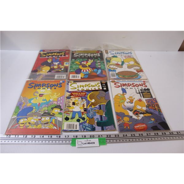 (6) Simpsons Comic Books