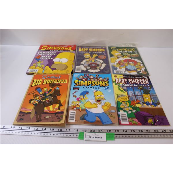 (6) Simpsons Comic Books & Magazines