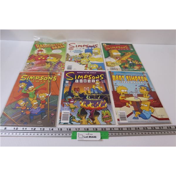 (6) Simpsons Comic Books