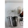 Image 2 : (2) Plastic Cups with Straw, Wine Preserving Pump, VS Sassoon Trimmer and Misc. - As Is