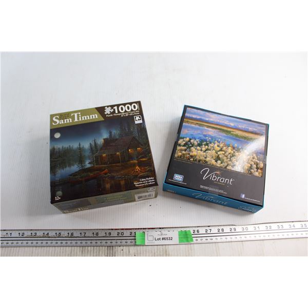 Cabin Holiday and Cottongrass Pond & Alaska Range Puzzles - Sealed