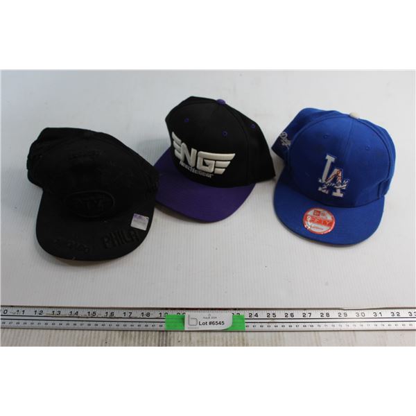 (3) Assorted Caps