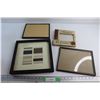 Image 1 : (4) Picture Frames 11'' x 11'' - Damaged Glass