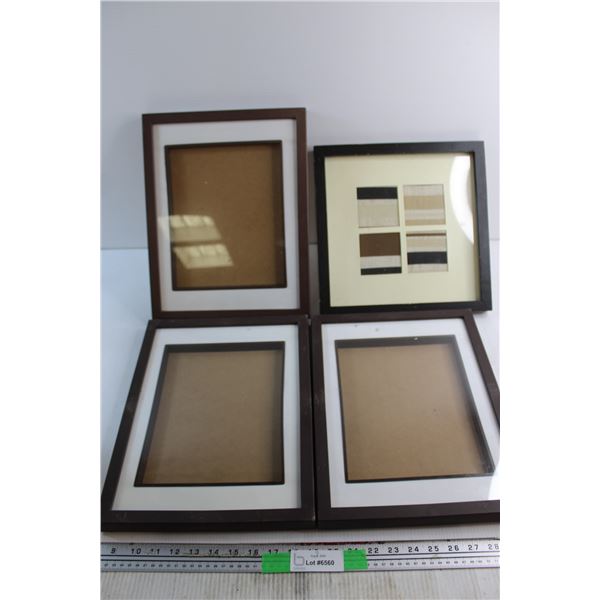 (4) Picture Frames Largest is 14'' x 12''