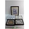 Image 1 : (5) Picture Frames  - Largest is12'' x 16'' and Sign