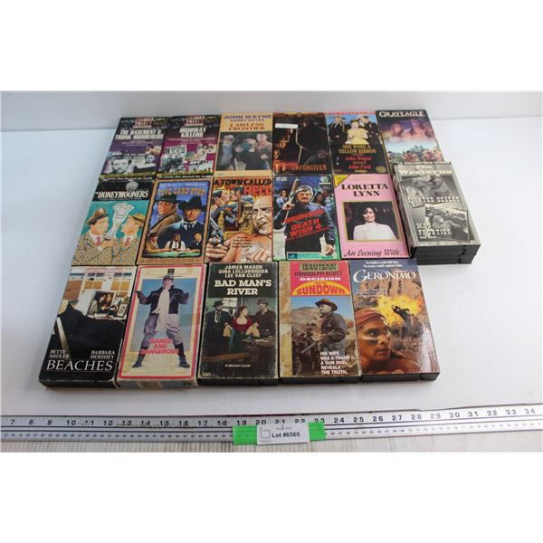 (17) ) Assorted VHS - Westerns