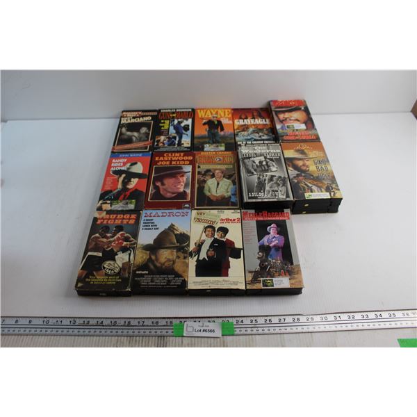 (14) ) Assorted VHS - Westerns