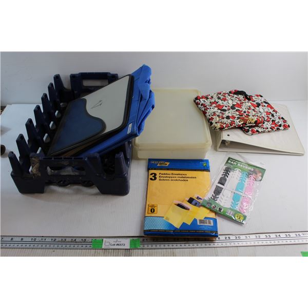 Bottle Crate, Folders, Tote and Misc.