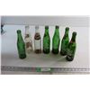 Image 1 : (7)  Soda Glass Bottles - 7Up, Pepsi
