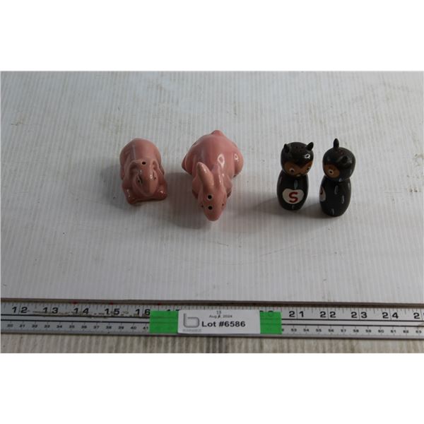 (2) Sets of Salt and Pepper Shakers