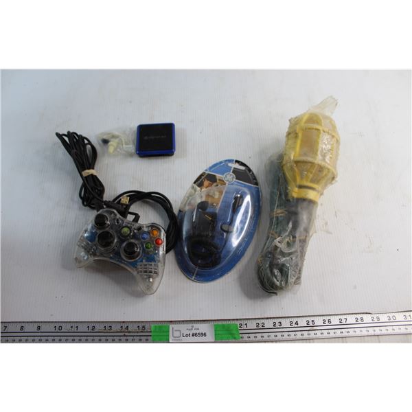 Translucent Xbox 360 Controller, Deluxe Bud Phone Headset and Misc.