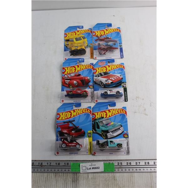 (6)  Hot Wheels Car Toys
