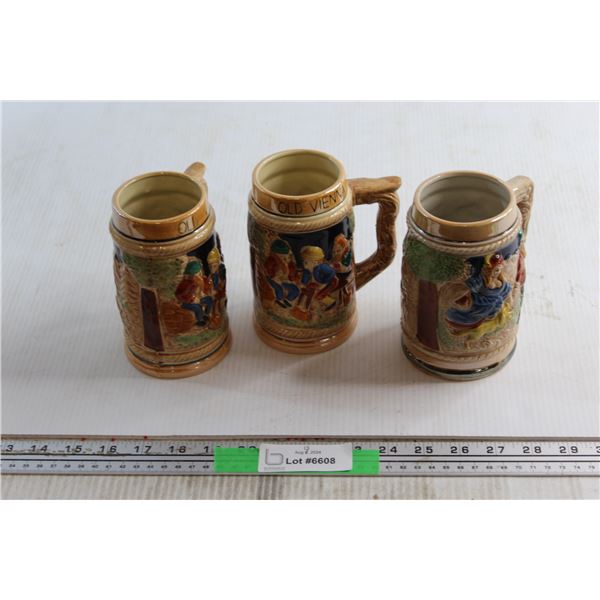 (3) Old Vienna Mugs