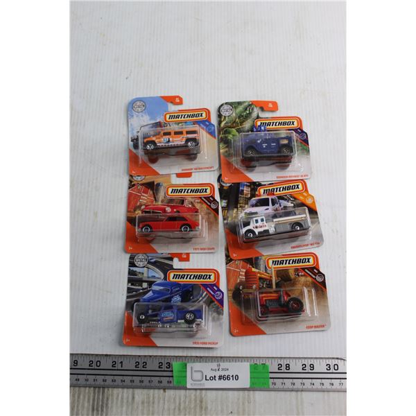 (6) Matchbox Car Toys