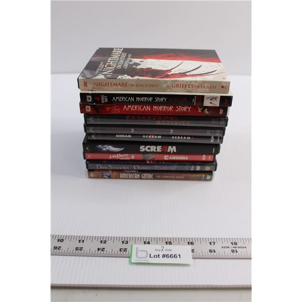 (10) Horror DVDs - American Horror Story, Scream 4