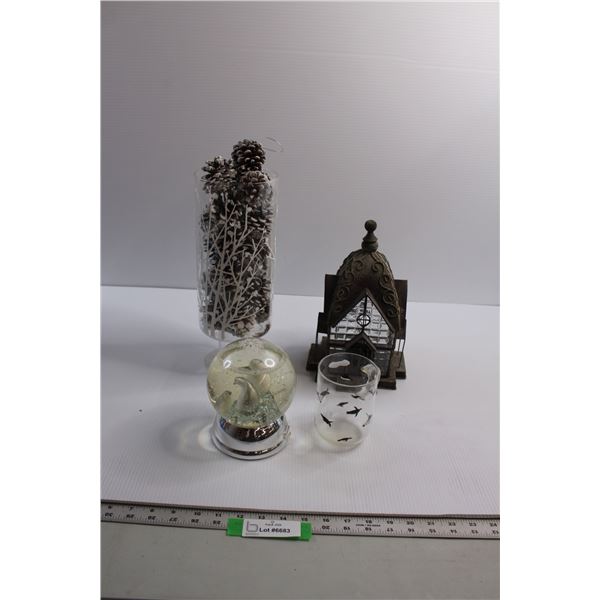 (3) Decorations, Penguin Glass Mug