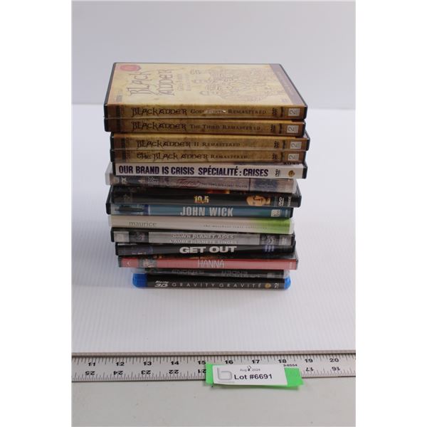 (15) DVDs - John Wick, Hanna