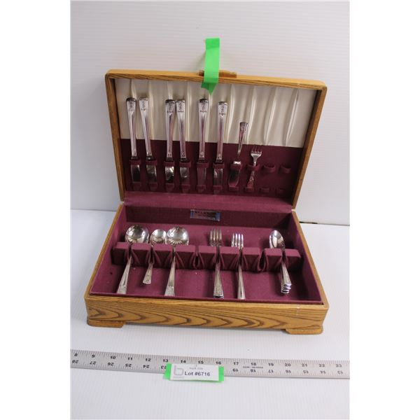 W.M. Rogers Flatware in Box - Not Complete Set