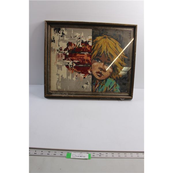 Framed Cross Stitch - 23" x 20"