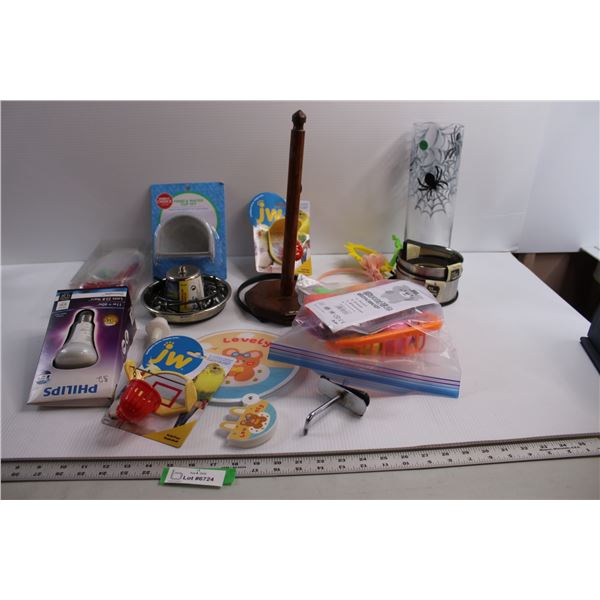 Bird Toys, Spider Vase, Misc.