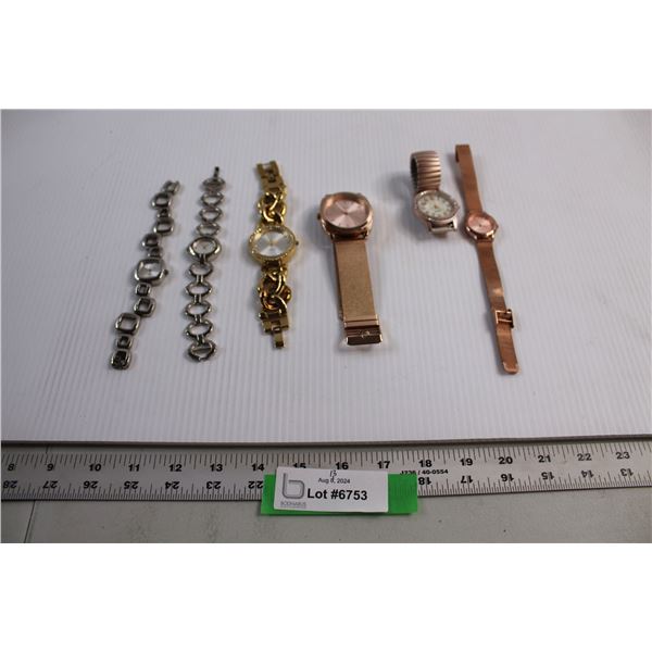 (6) Watches - Untested, As Is
