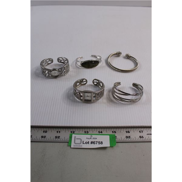 (3) Bracelets, (2) Watches - Both Untested