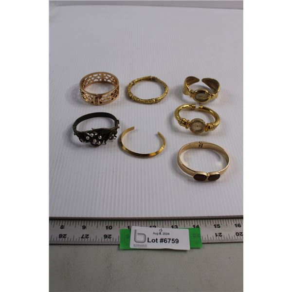 (5) Bracelets, (2) Watches - Both Untested