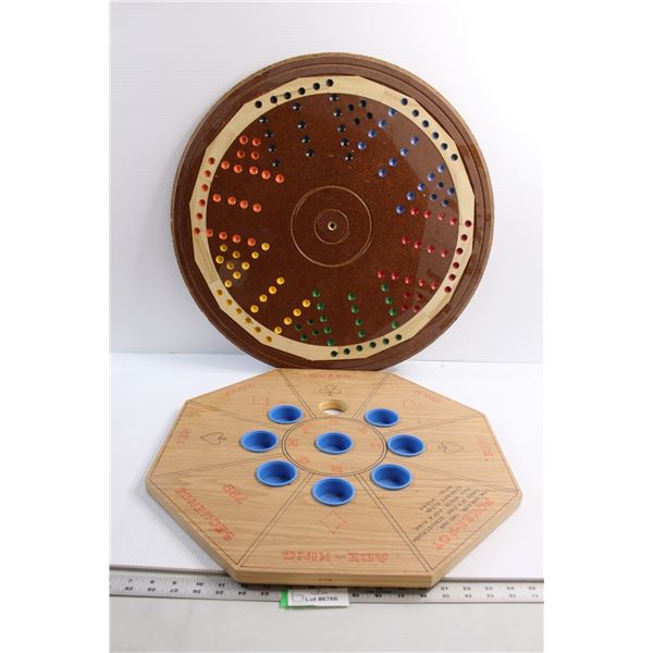 (2) Homemade Game Boards