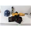 Image 1 : Tool Belt, Husky Tool Belt, Hard Hat, Hurley Metal Water Bottle