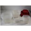 Image 4 : Fruit Bowl, Lazy Susan Tray, Glass Tray, Cresco White Turkey Tray, Assorted Tupperware Containers, B