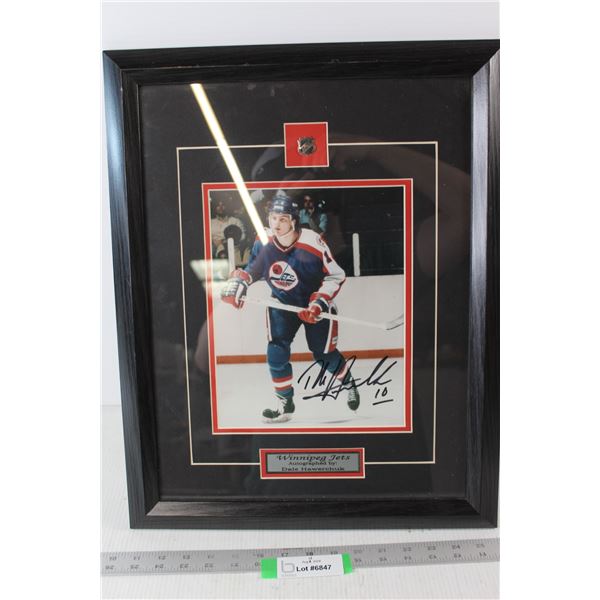 Winnipeg Jets Picture Autographed by Dale Hawerchuk - 15 1/2" x 20"