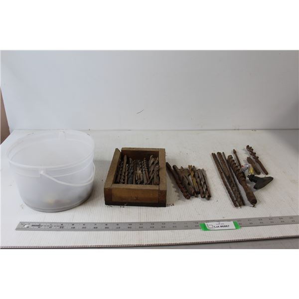 Assorted Drill Bits and Augers/Auger Bits
