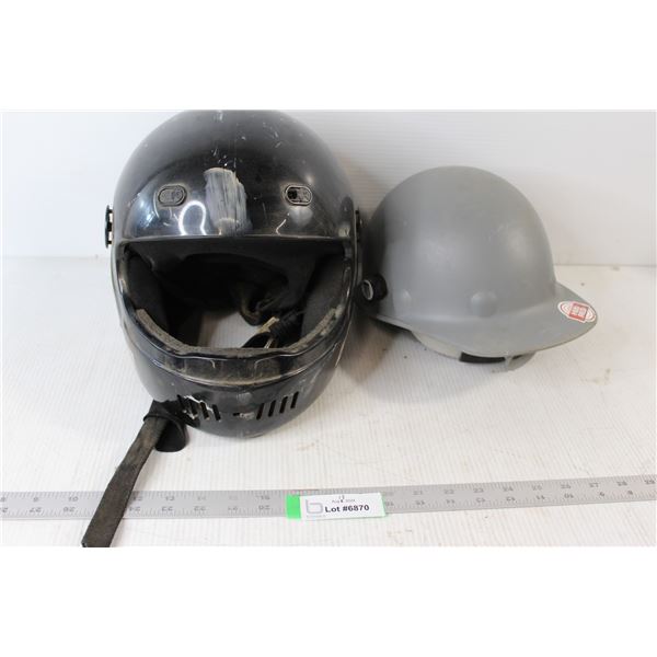 Fiber-Metal By Honeywell Hardhat, Snow Ranger Three Motorcycle Motorbike Skidoo Helmet