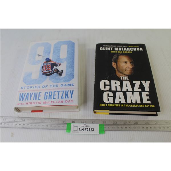 (2) Books - Wayne Gretzky Stories of The Game - Clint Mararchuk The Crazy Game