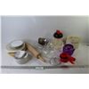 Image 1 : Glass Teapot - Cutlery Holder - Plates - Glass Baking Dishes - Rolling Pin - Misc. Items