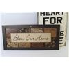 Image 2 : Bless Our Home Wall Hanger (22" x 10") - Whole Heart Wall Hanger (23.5" x 12")