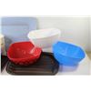 Image 2 : Plastic Juicer - Roasting Pans - Plastic Bowls - Plastic Strainers - Blue Tray - Utensil Holder