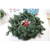 Image 4 : (2) Display Lights - Wreath - Garland - Woven Basket - Plastic Container - Gift Bag